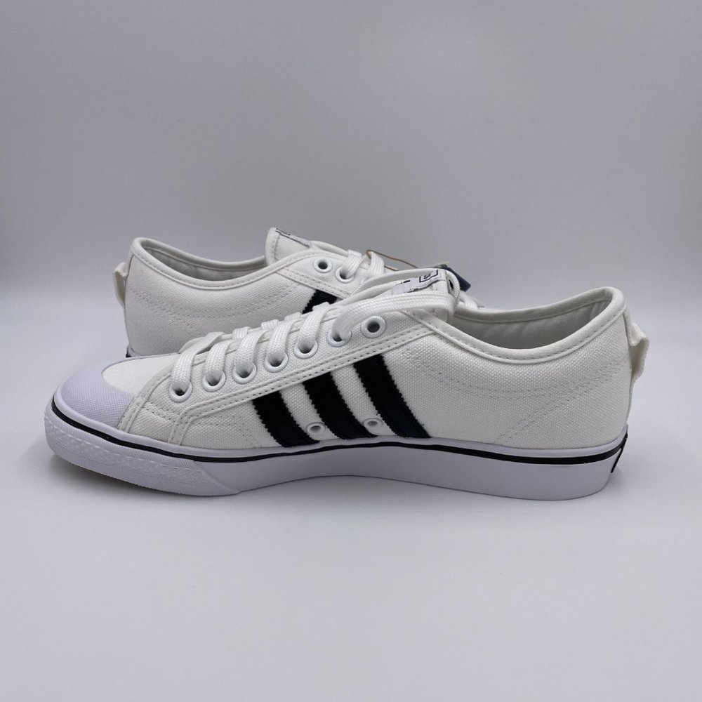 Adidas Nizza White / Black Mens Shoes - Picture 2 of 8